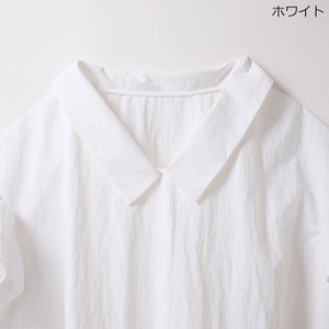 [THREE SQUARE]2WAYタフタブラウス