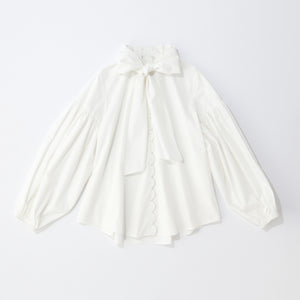 [ensuite]Ribbon tiny scallop blouse（VERYコラボ）